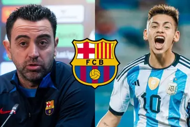 El DT del conjunto azulgrana respondió sobre el argentino en conferencia de prensa.