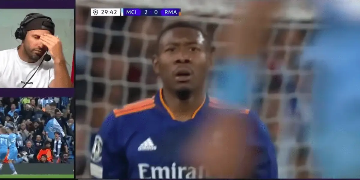 El DT del conjunto Ciudadano explotó en una jugada ante la mala definición de Mahrez y el argentino salió al cruce.