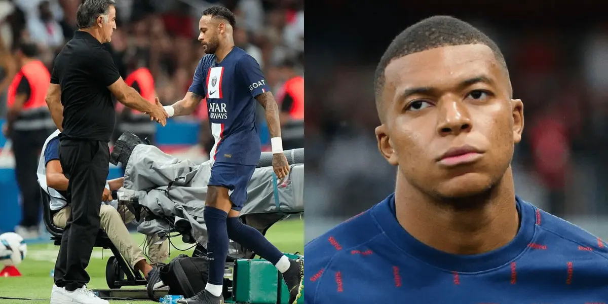 El DT francés elogió al brasileño, quien llegó a 110 goles y superó a un histórico elemento del PSG