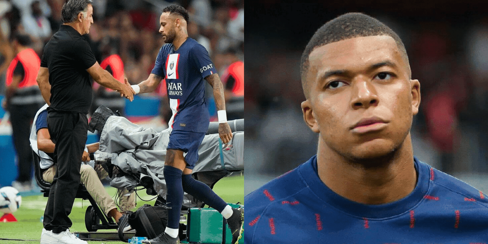 El DT francés elogió al brasileño, quien llegó a 110 goles y superó a un histórico elemento del PSG