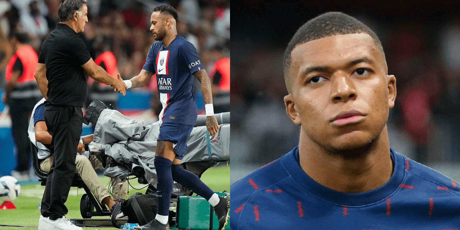 El DT francés elogió al brasileño, quien llegó a 110 goles y superó a un histórico elemento del PSG