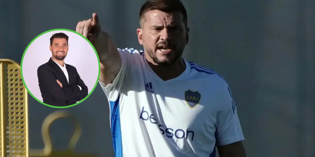 El DT ya prueba con un XI en Boca (Foto Baires).