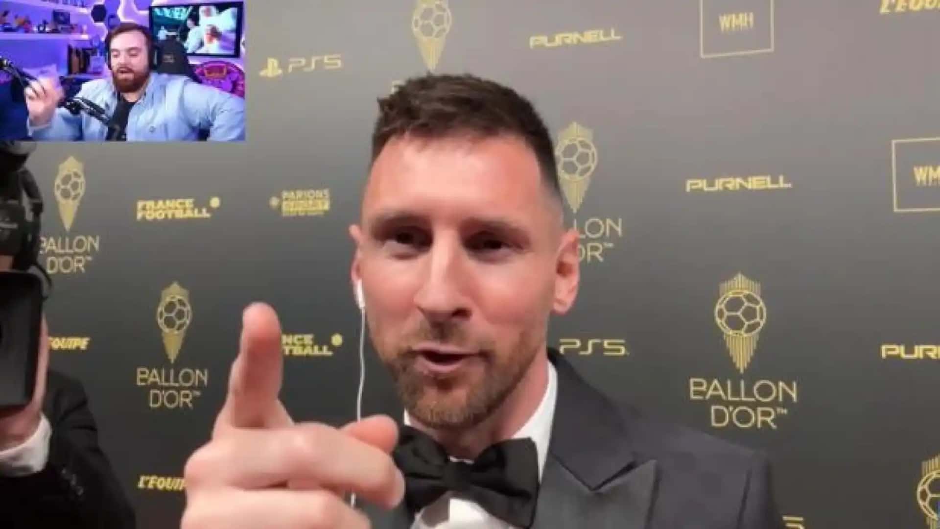 El enojo de Messi con Ibai podría ganar un premio
