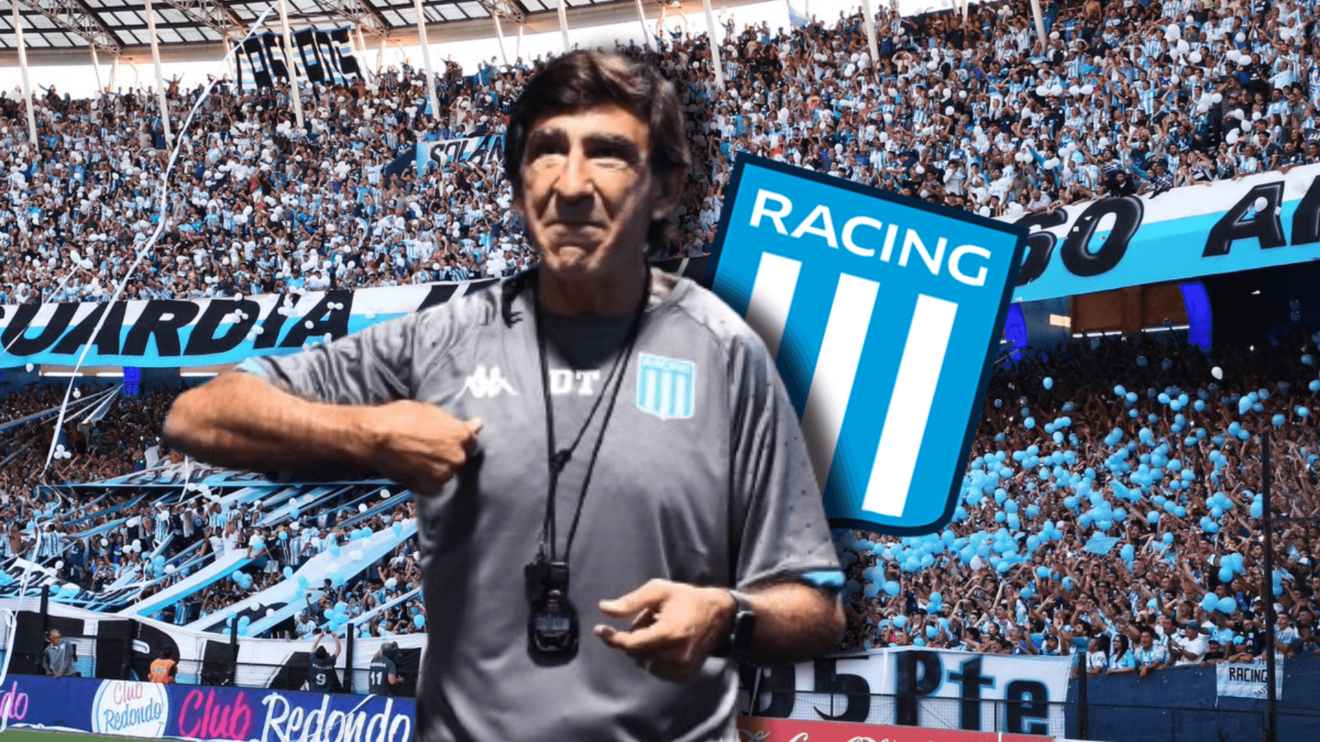 El entrenador de la "Academia" tuvo un lindo momento con los fanáticos
