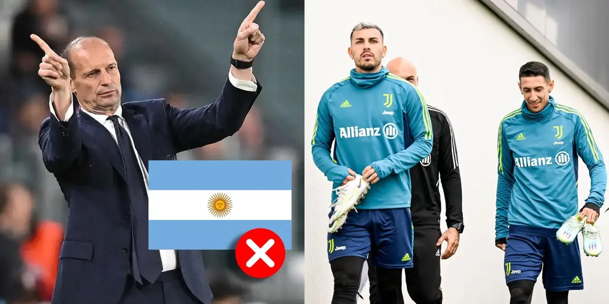 Allegri odia a los argentinos, la decisión que tomó tras despreciar a Di María