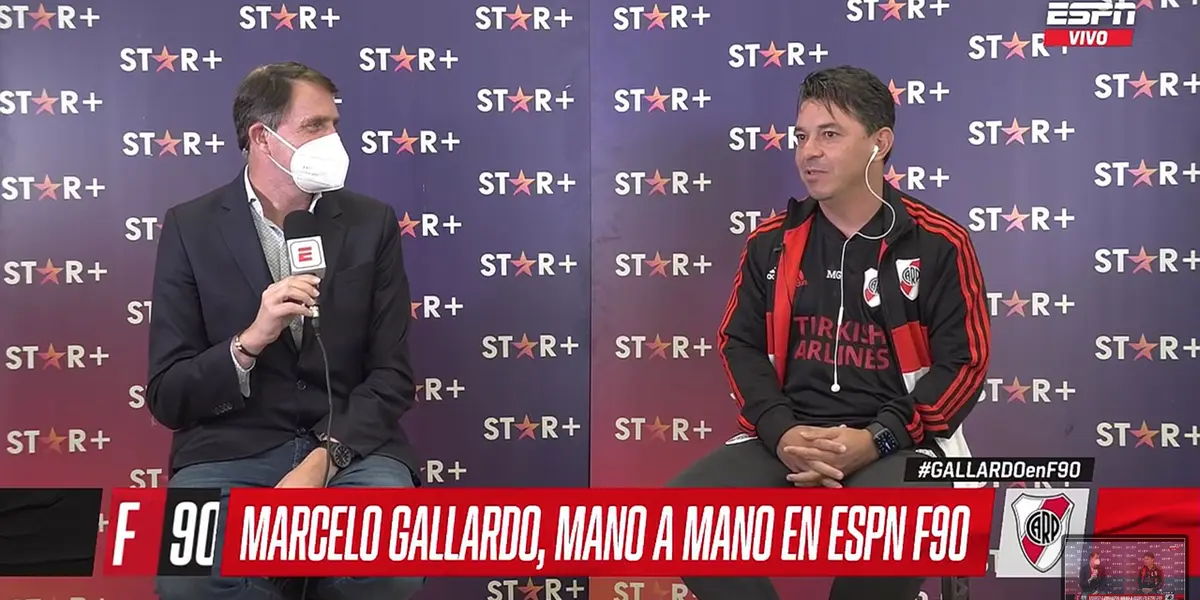 El entrenador de River Plate apuntó contra el vicepresidente de Boca Juniors luego de las chicanas.