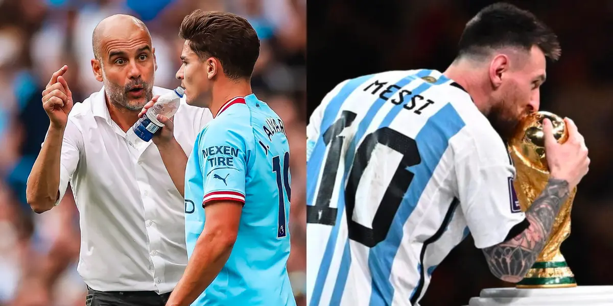 El entrenador del Manchester City se refirió a los dos campeones del mundo tras la victoria ciudadana en la Premier League