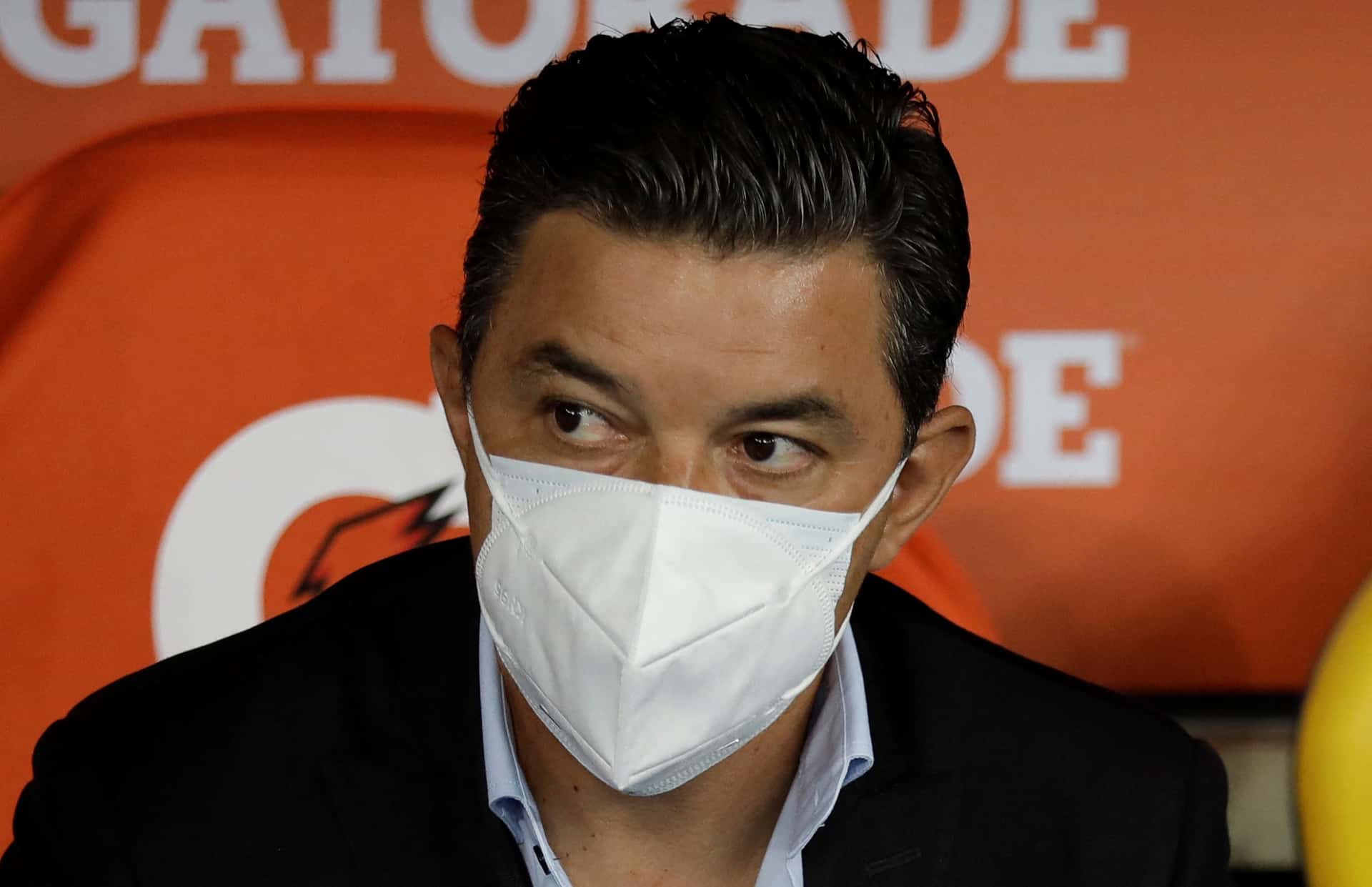 El entrenador del Millonario valoró el empate en el Maracaná de Brasil.