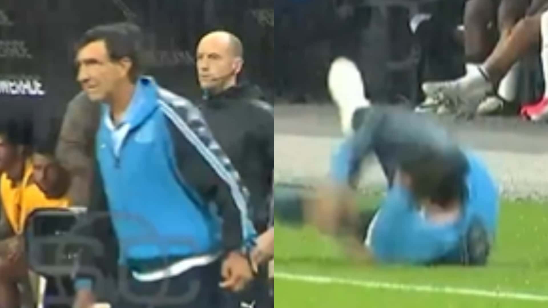 El entrenador protagonizó un divertido momento.