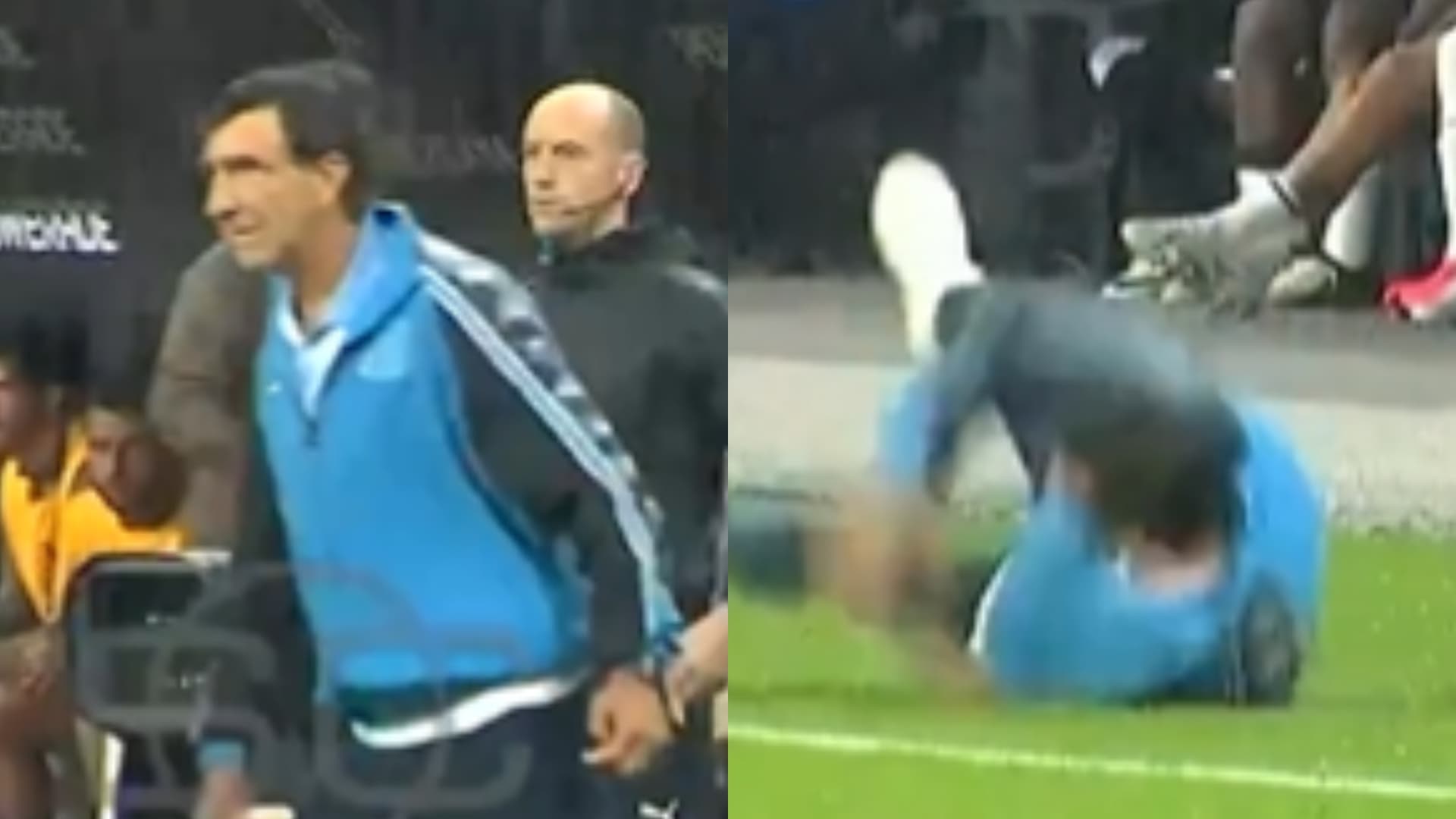 El entrenador protagonizó un divertido momento.