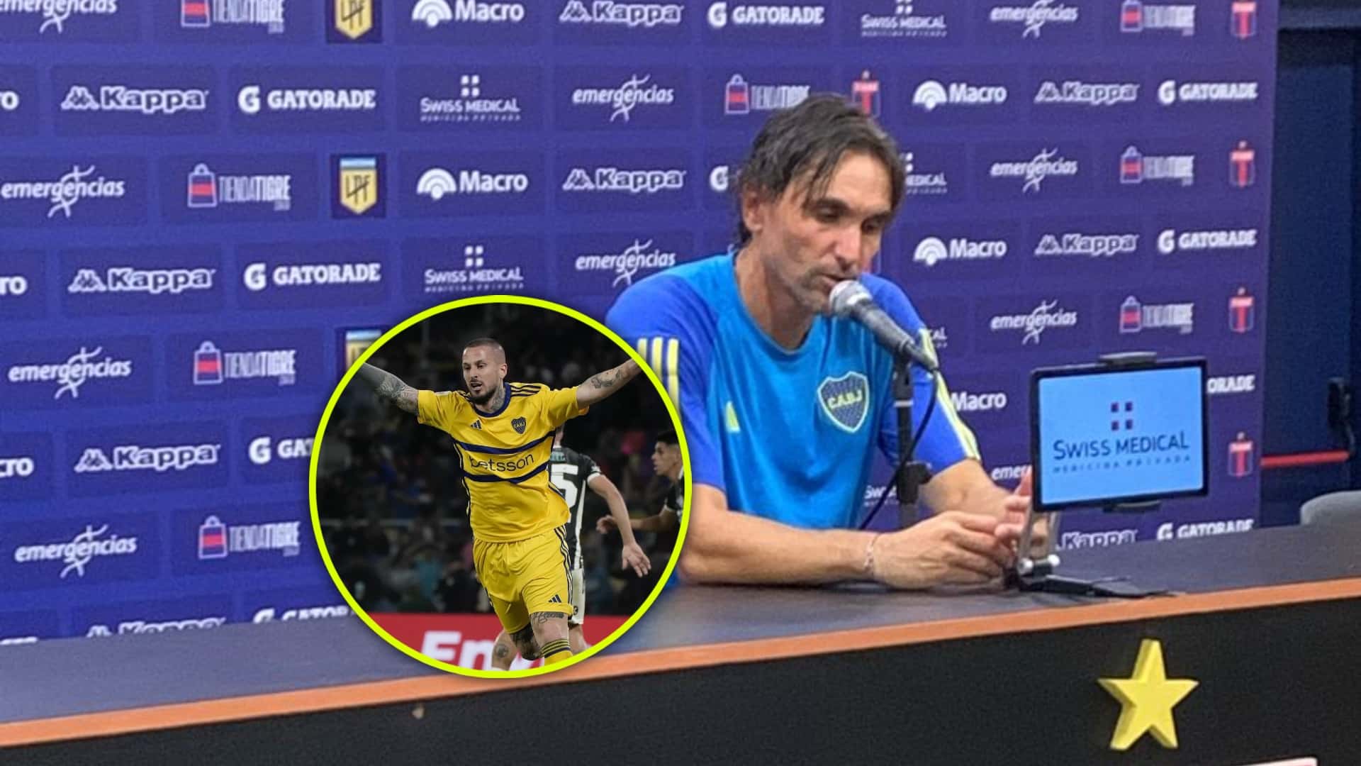 El entrenador se refirió al presente que atraviesa el delantero del conjunto xeneize.