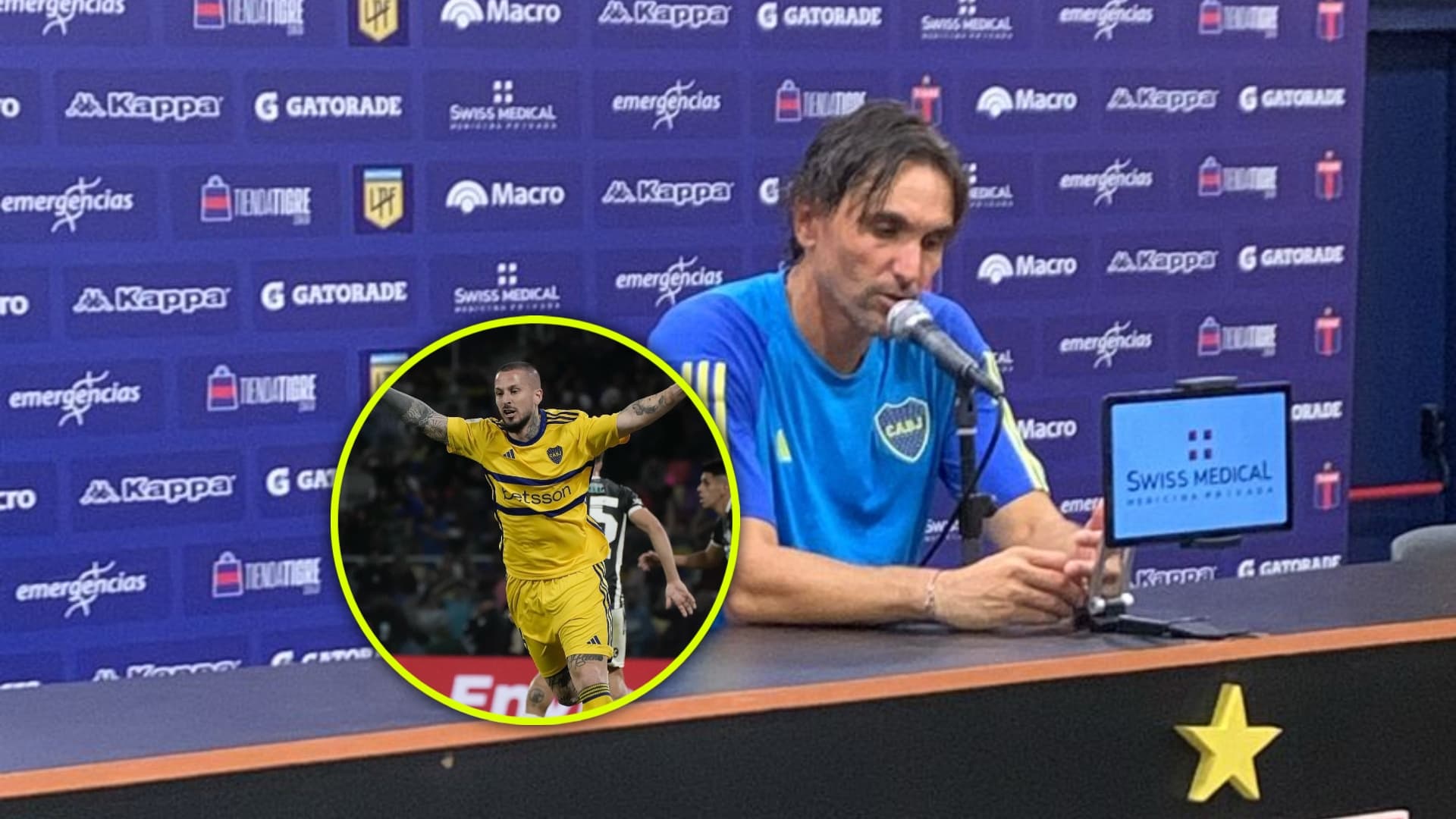 El entrenador se refirió al presente que atraviesa el delantero del conjunto xeneize.