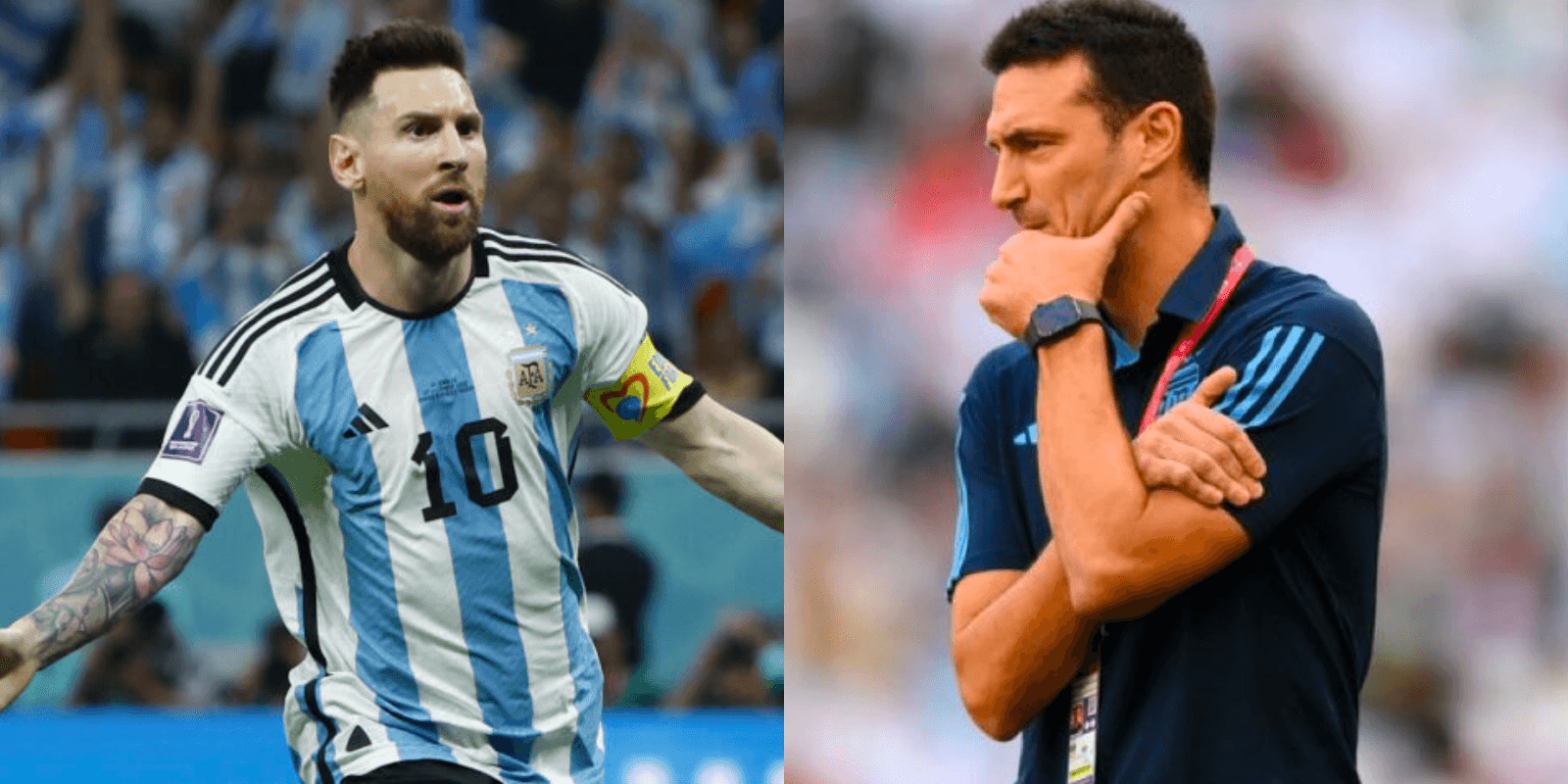 El entrenador tuvo una sorpresiva reacción tras el tanto del capitán de la selección argentina