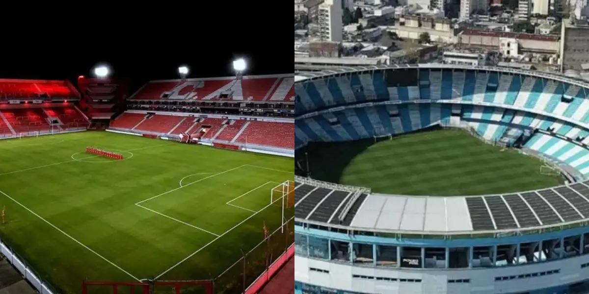 El Estadio Libertadores de América y el Estadio Presidente Perón.
