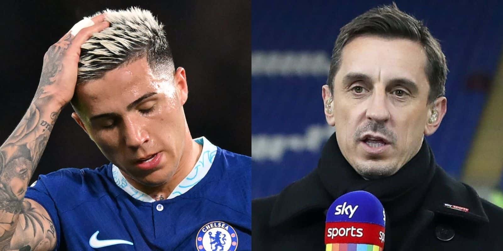 El ex jugador inglés hace un tiempo fue duro con Lisandro Martínez, que brilla en el Manchester United. Ahora se metió con Enzo.