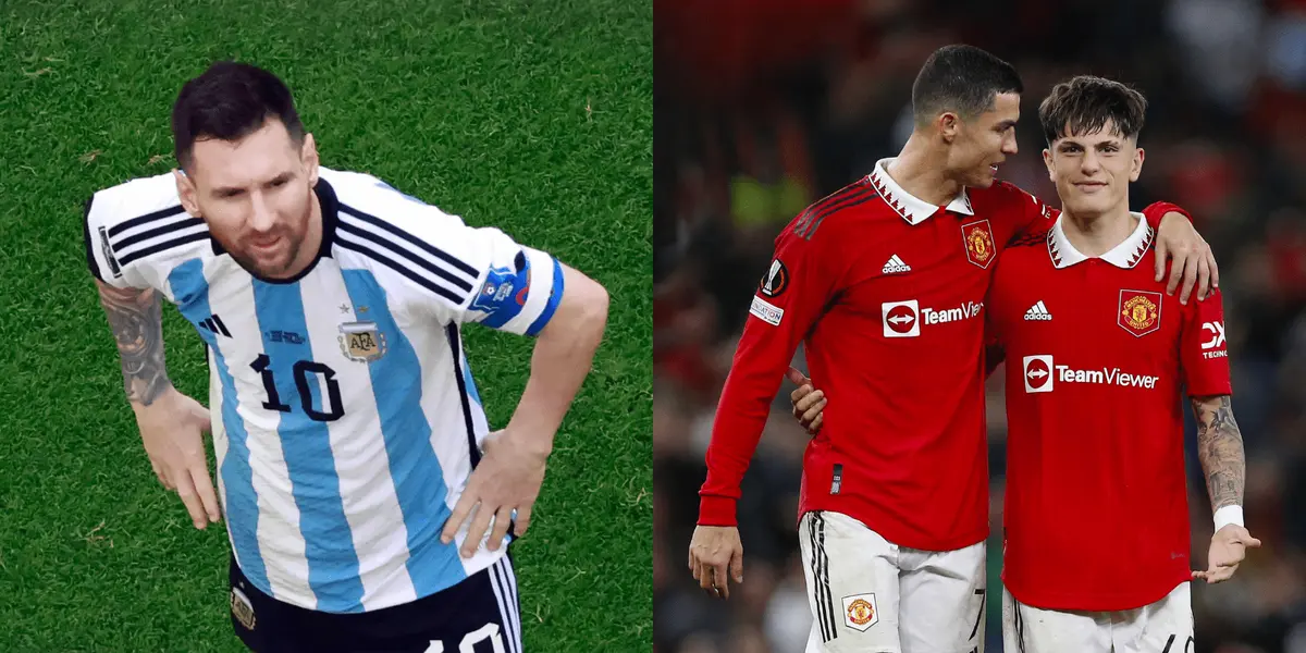 El extremo argentino ha demostrado su admiración por el portugués, pero ahora se rinde a los pies de un compañero del United