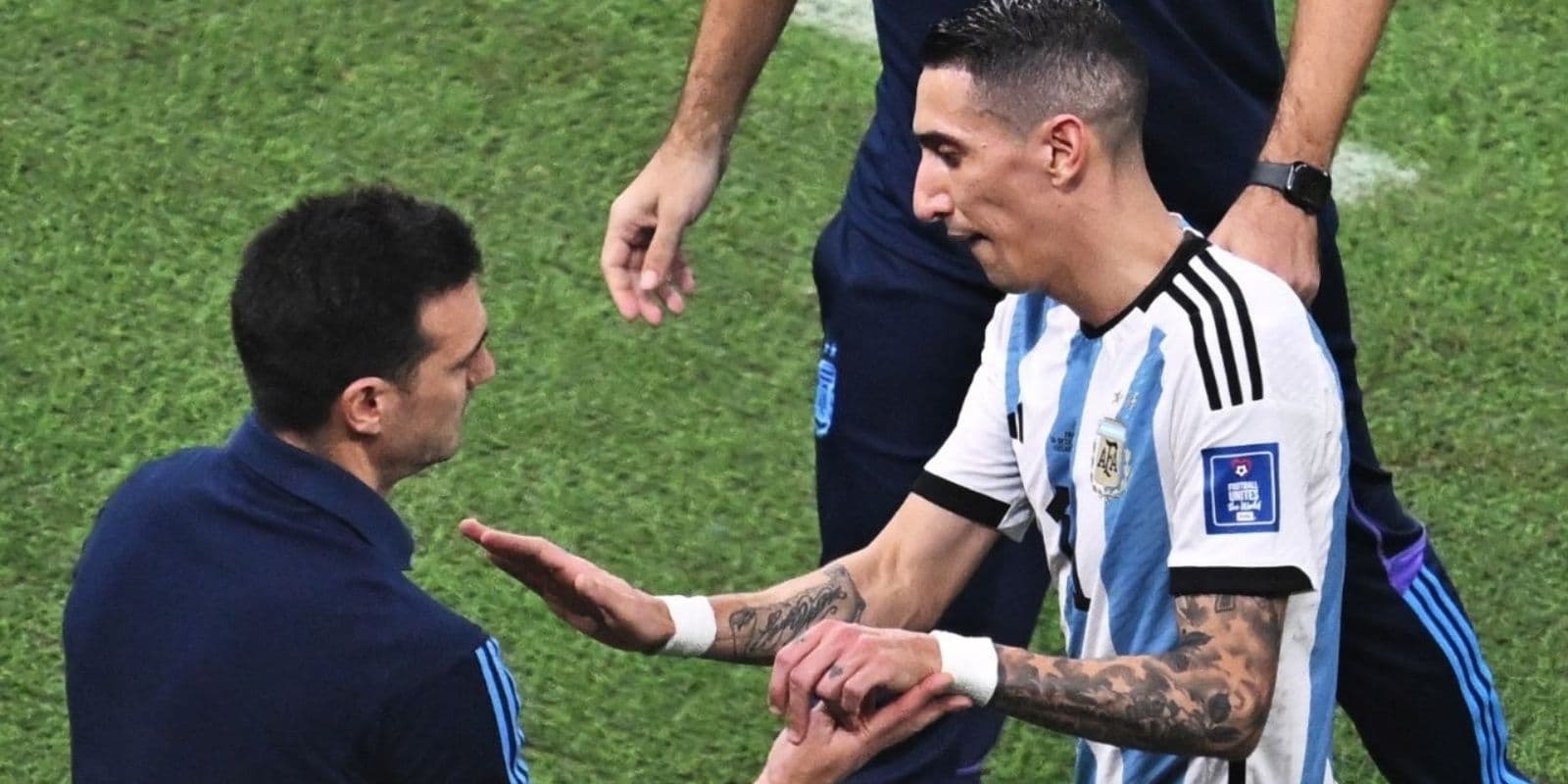 El Fideo, autor del segundo tanto argentino ante Francia, dio detalles de su queja ante el DT del seleccionado.