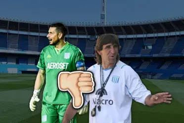 El flamante DT de la Academia le bajó el pulgar y finalmente no jurará en Racing.