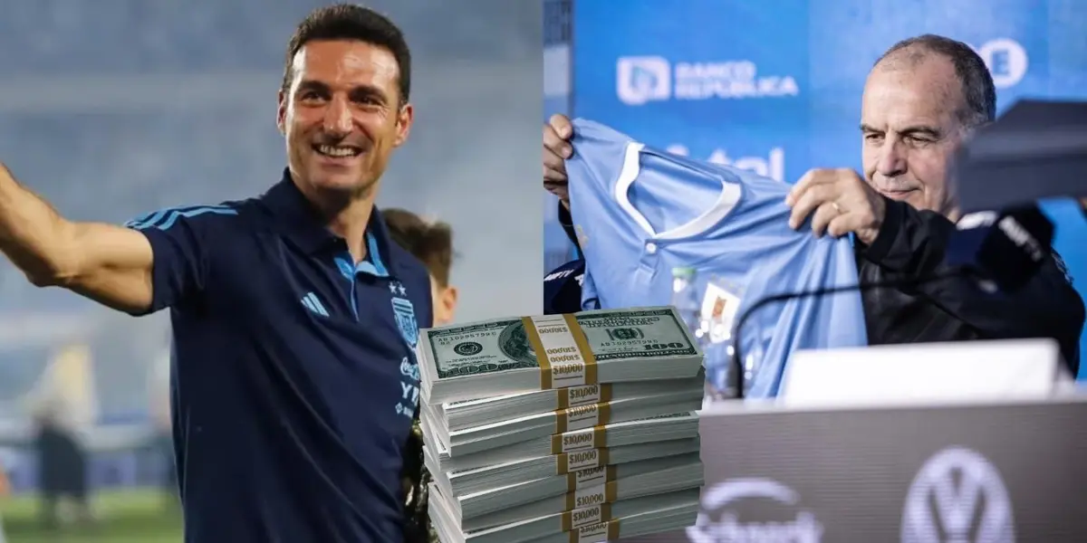 El flamante entrenador de la Celeste fue presentado en conferencia de prensa y de inmediato, su sueldo se dio a conocer.