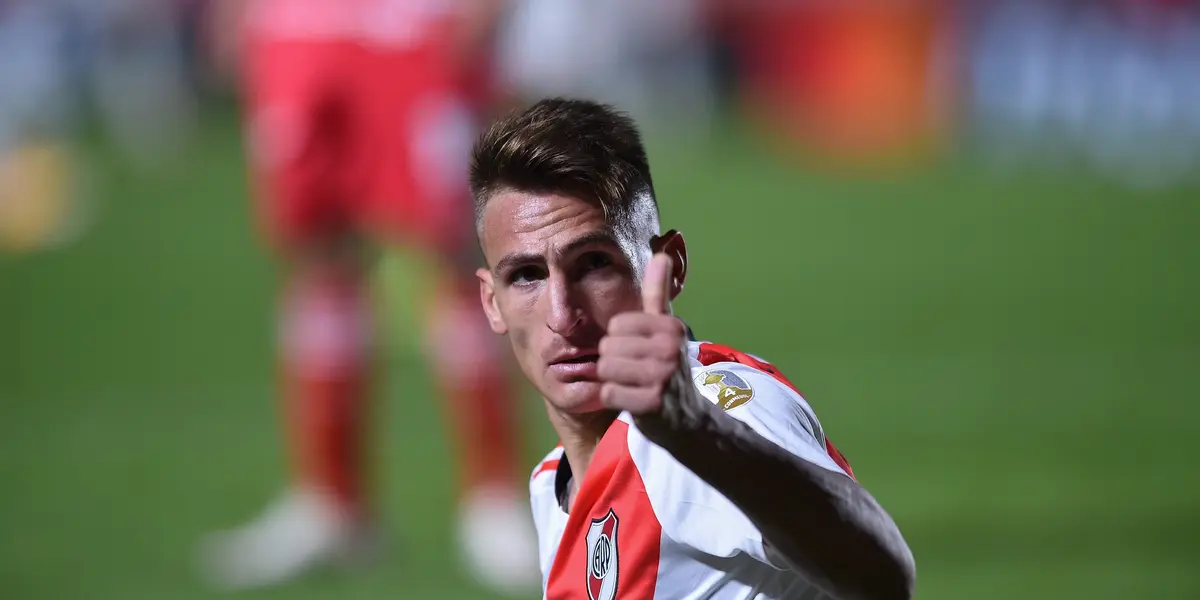 El flamante refuerzo de River Plate anotó un doblete para conseguir la clasificación a cuartos de final. 