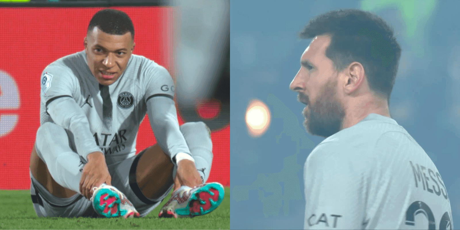 El francés sintió una molestia muscular y dejó el campo de juego en la primera parte