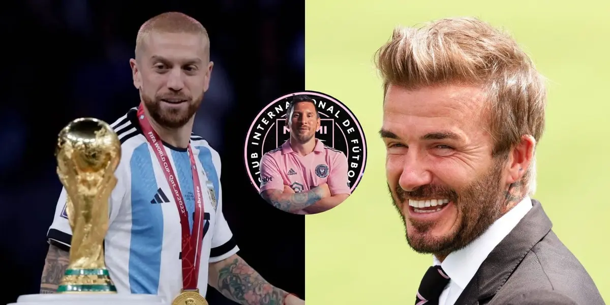 Ver para creer, lo que dijo Beckham sobre el Papu Gómez tras presentar a Messi