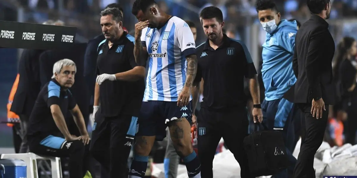 El futbolista colombiano se fue lesionado el sábado ante Talleres y se expresó en su cuenta personal de Instagram. 