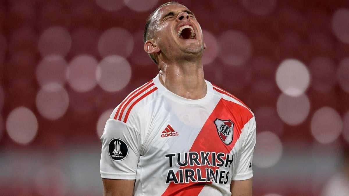 El goleador de River Plate tuvo un fuerte cruce con el arquero de Argentinos Juniors.