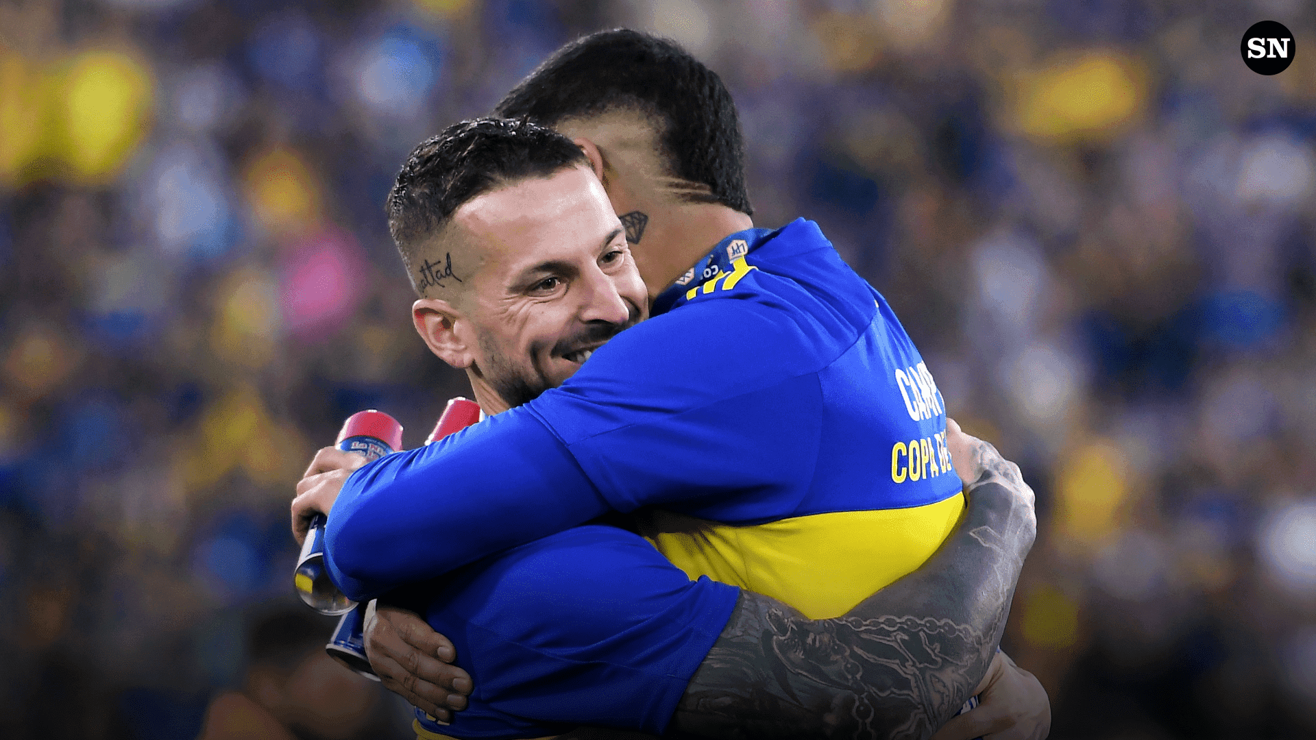 El goleador, luego de la victoria Xeneize ante Sarmiento, le dedicó unas palabras al capitán, luego confirmar el mismo su lesión.