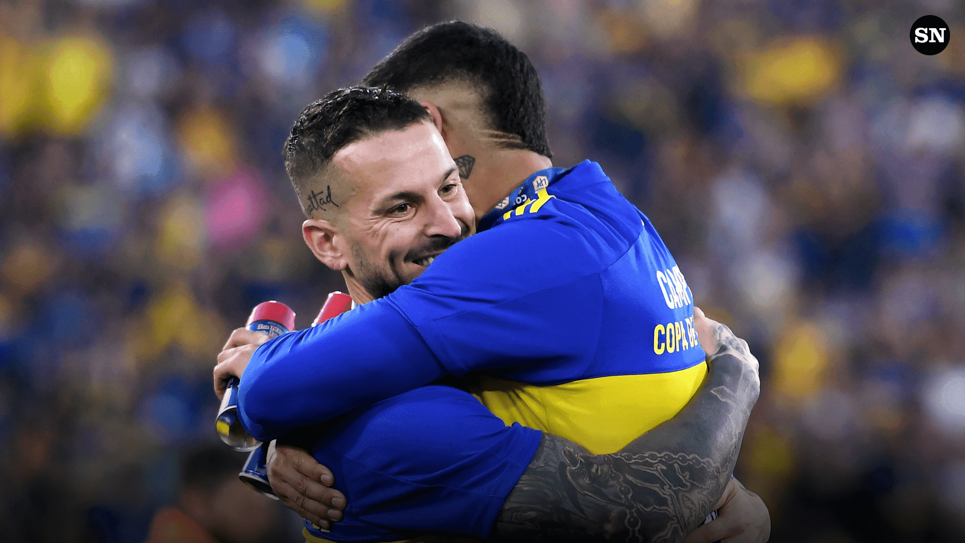 El goleador, luego de la victoria Xeneize ante Sarmiento, le dedicó unas palabras al capitán, luego confirmar el mismo su lesión.