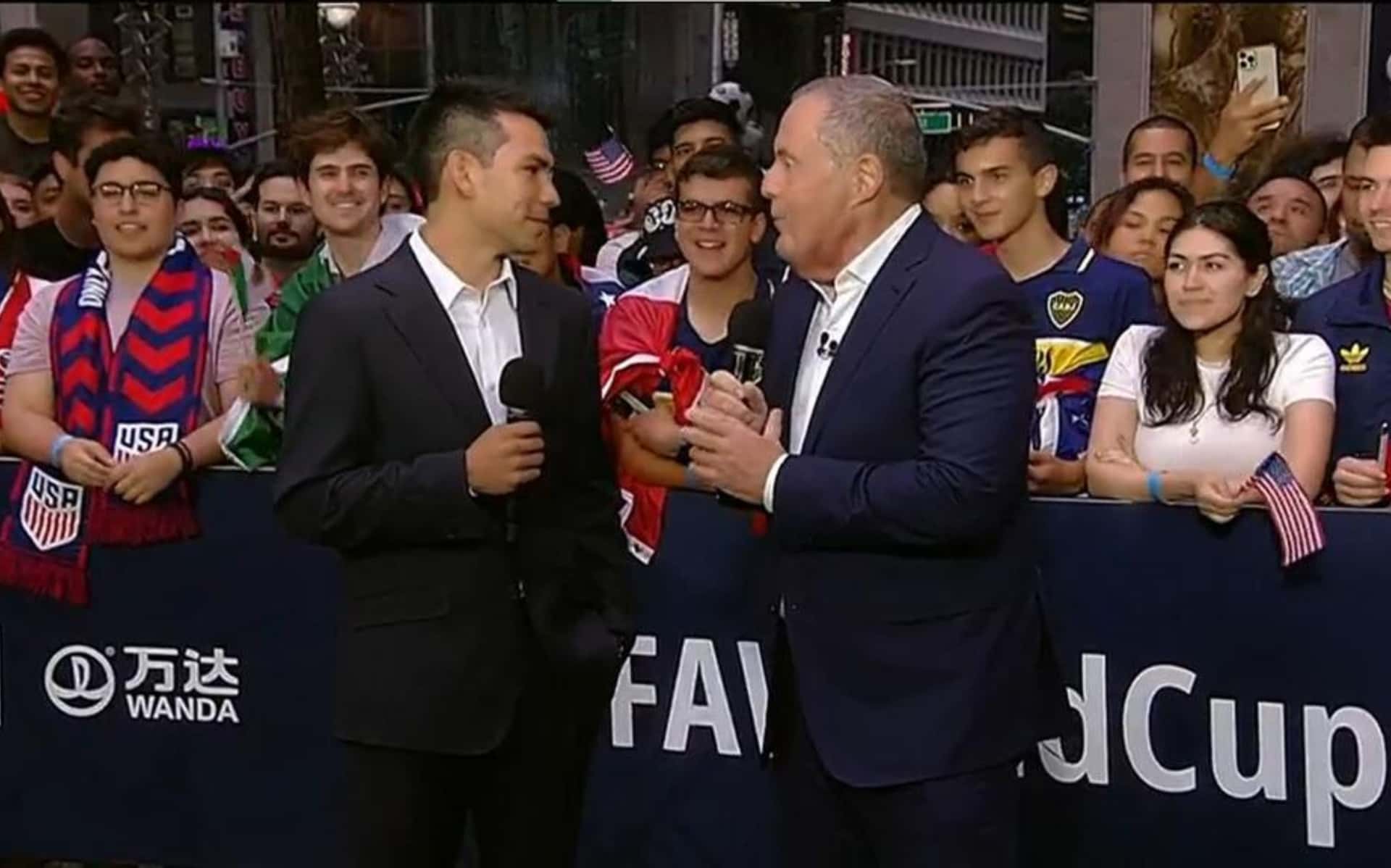 El hincha de Boca está loco, en todos lados del mundo está presente y la presentación de las sedes del Mundial 2026 no fue la excepción