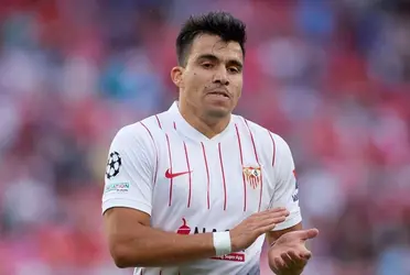 El Huevo Acuña se fue lesionado en el empate del Sevilla ante Rayo Vallecano y la sutuación preocupa en al elección a pocos días de los partidos por Eliminatorias Sudamericanas.  