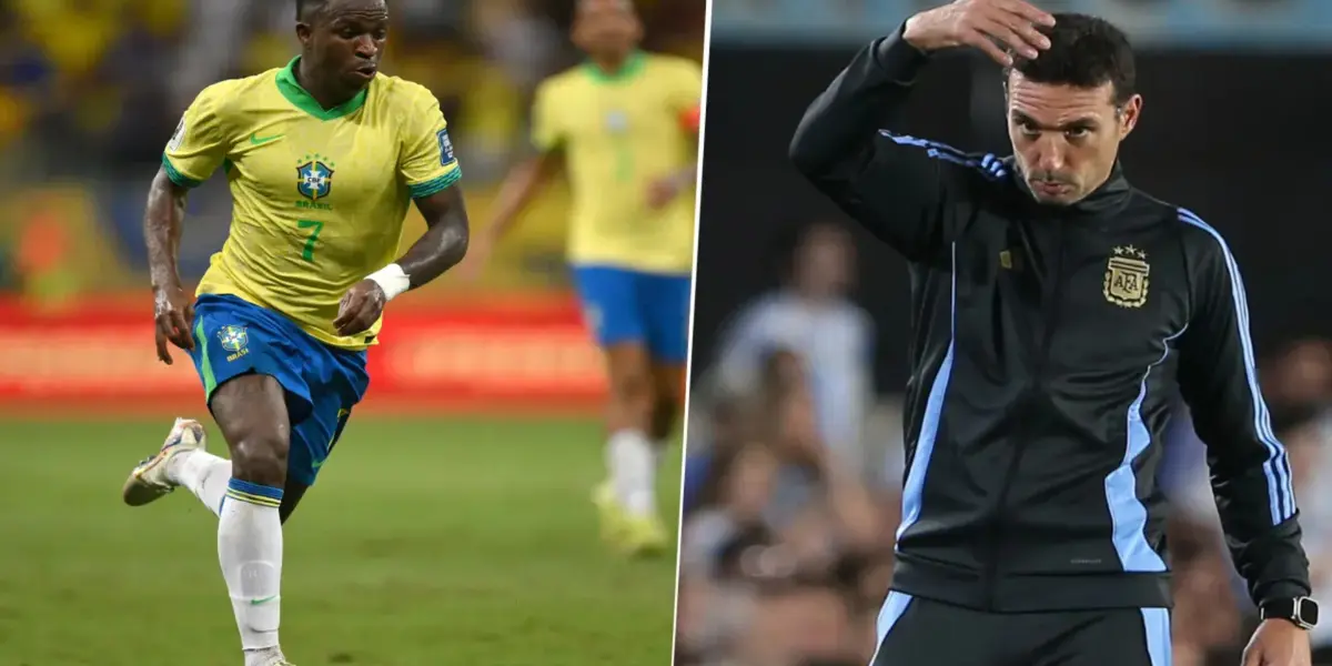 Es es el principal enemigo de Vinicius, y Scaloni lo podría citar para enfrentar a Brasil