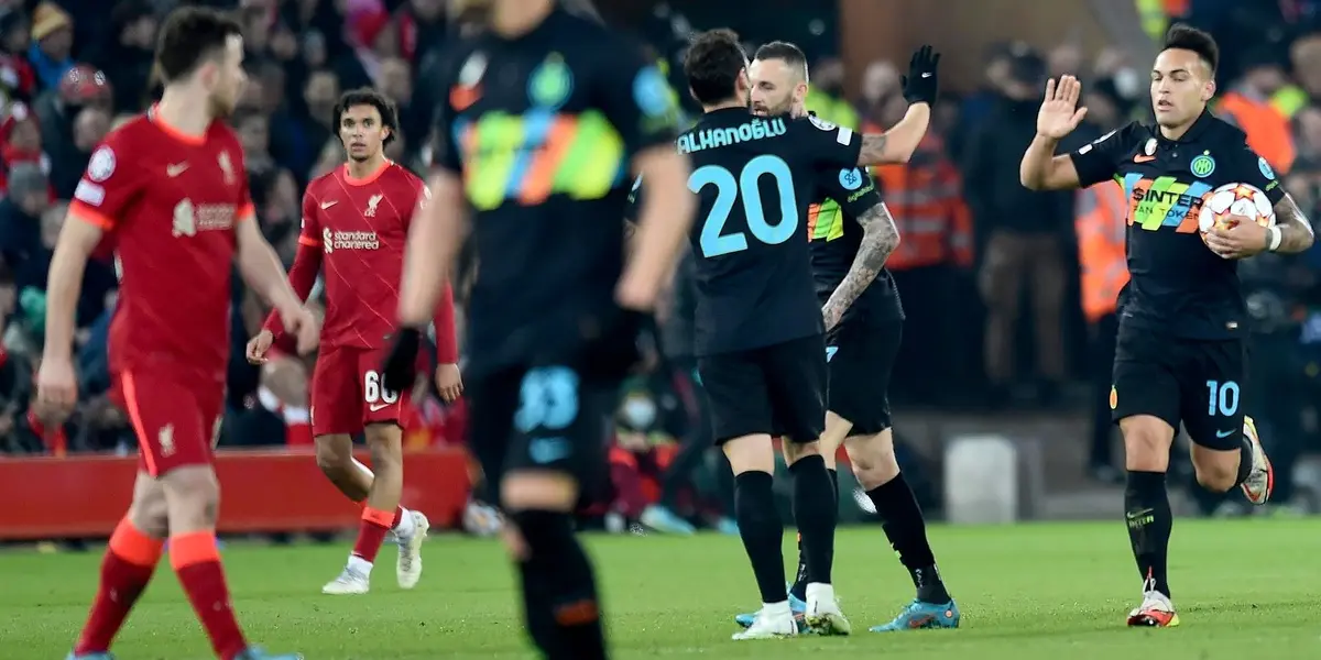 El Inter derrotó a Liverpool en Inglaterra por 1 a 0, pero el 0-2 de la ida en Milan le dio la clasificación al conjunto inglés a los cuartos de final de la Champions League.