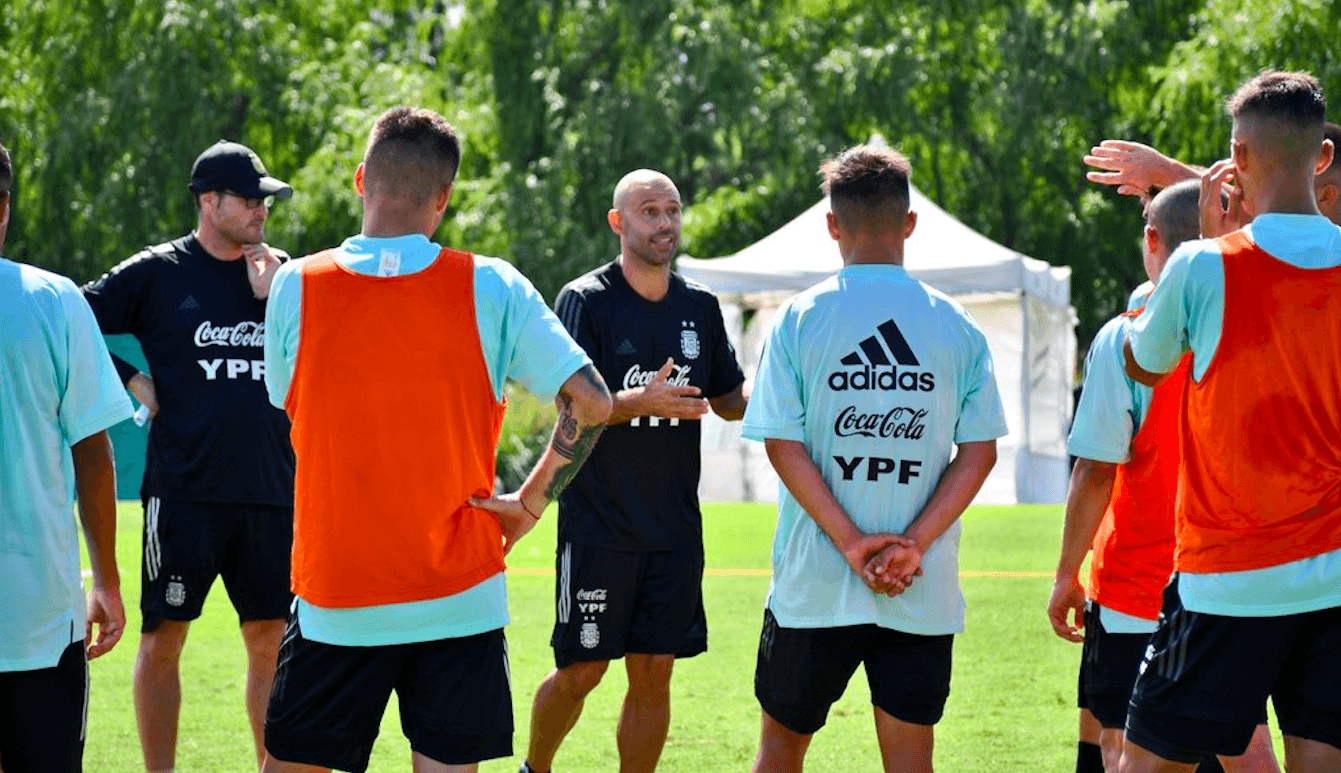 El Jefe arrancó su etapa como entrenador de la Selección Argentina Sub20 luego de su extensa carrera como futbolista de la Albiceleste.