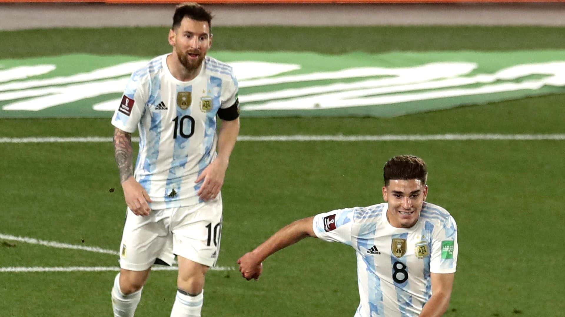 El jugador de River también tuvo tiempo para divertirse antes de presentarse en la Albiceleste bajo las órdenes de Lionel Scaloni.