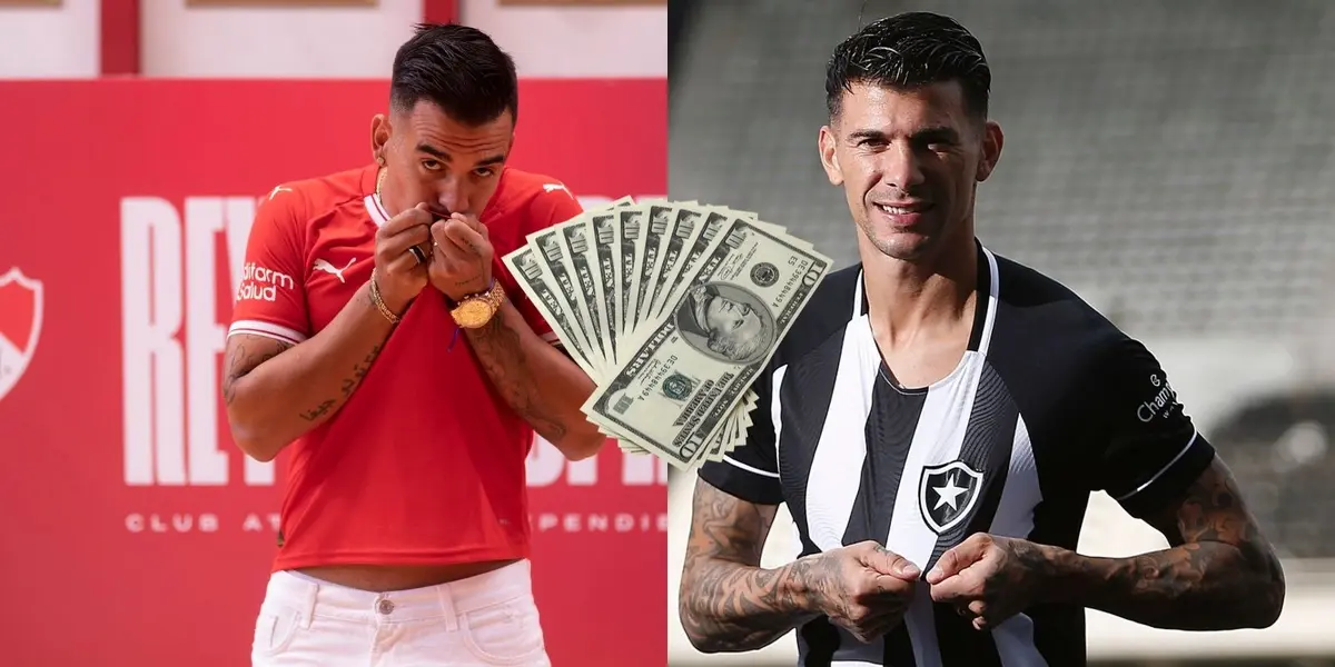 El jugador del Botafogo tuvo un gran paso por el Rojo de Avellaneda entre 2014 y 2017.