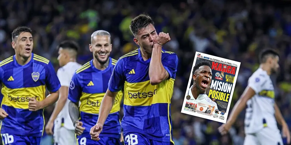 El juvenil de 18 años anotó su primer tanto con la Primera del Xeneize en Copa Sudamericana.