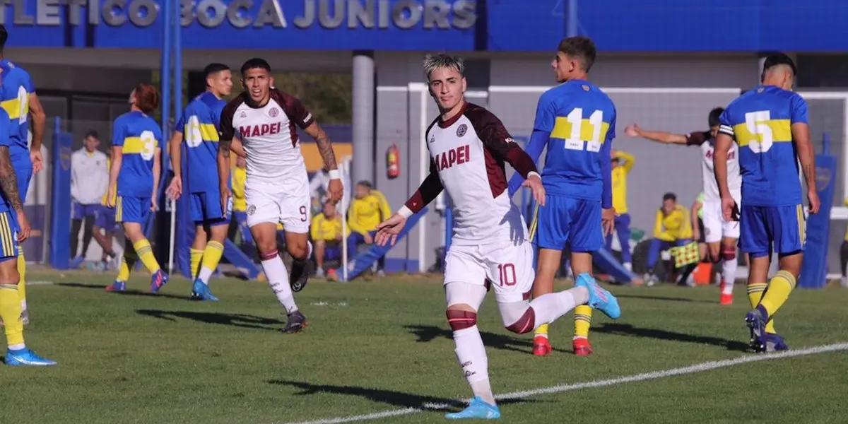 El juvenil, que fue marginado por Sebastian Battaglia del primer equipo, solo duró unos minutos en el partido frente a lanús en Reserva.