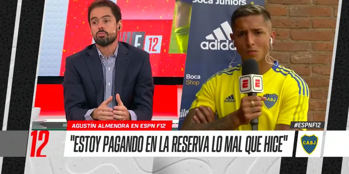 El juvenil reapareció en la Reserva con un gol ante Vélez y habló de su situación luego del partido.