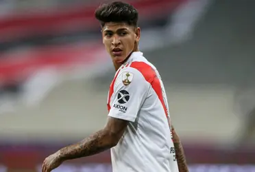 El lateral de River Plate lo llama de una manera distintiva al volante colombiano.