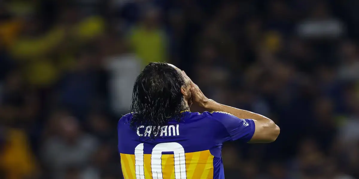 El mal momento que atraviesa Cavani en Boca (Ole)