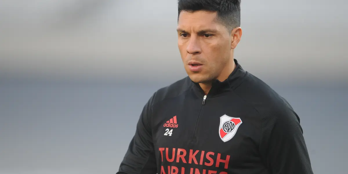 El mediocampista aún no pudo entrenarse con normalidad tras el Superclásico ante Boca Juniors.