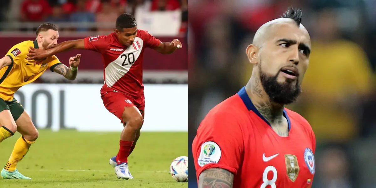 El mediocampista chileno subió una curiosa foto luego de que los peruanos no pudieron acceder al Mundial