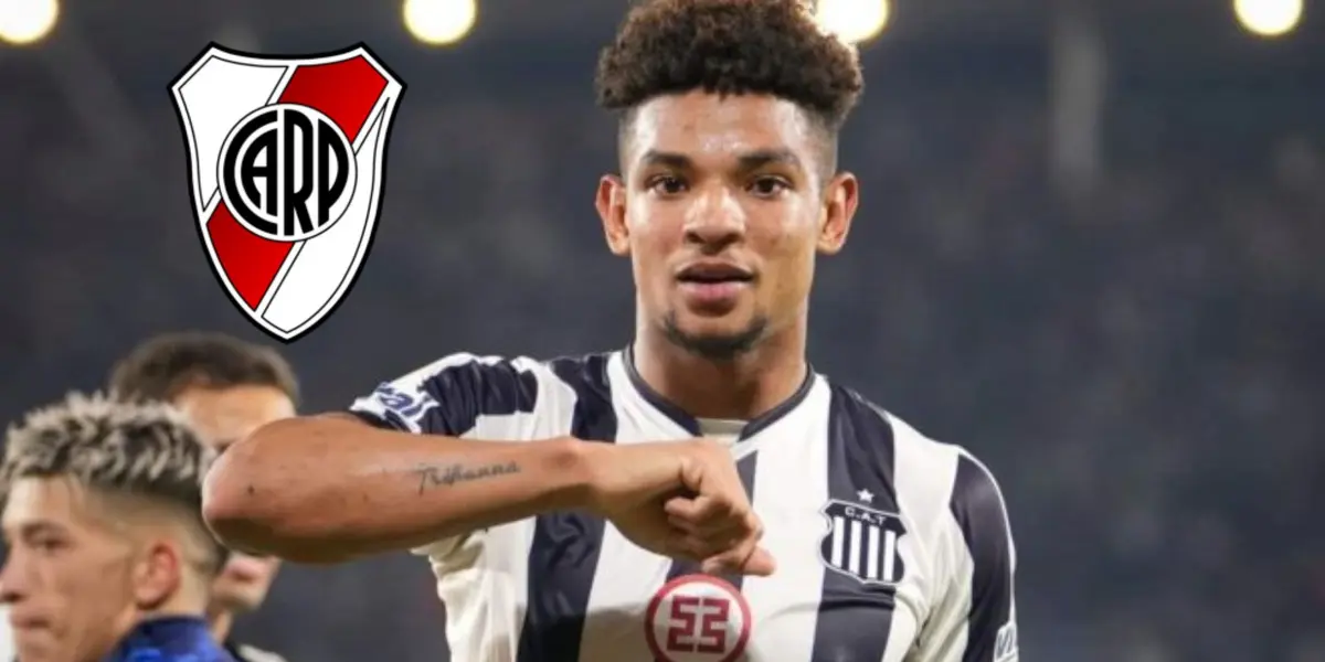 El Millo fue a buscar al delantero de la T, aunque no tuvo una buena respuesta.