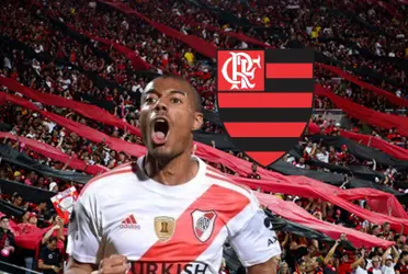 El Millonario dejó ir al volante oriundo de Uruguay hacia el Flamengo de Brasil.