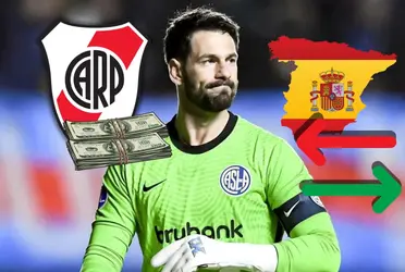 El Millonario dejó salir al arquero hacia el Granada de LaLiga española y sorprendió.