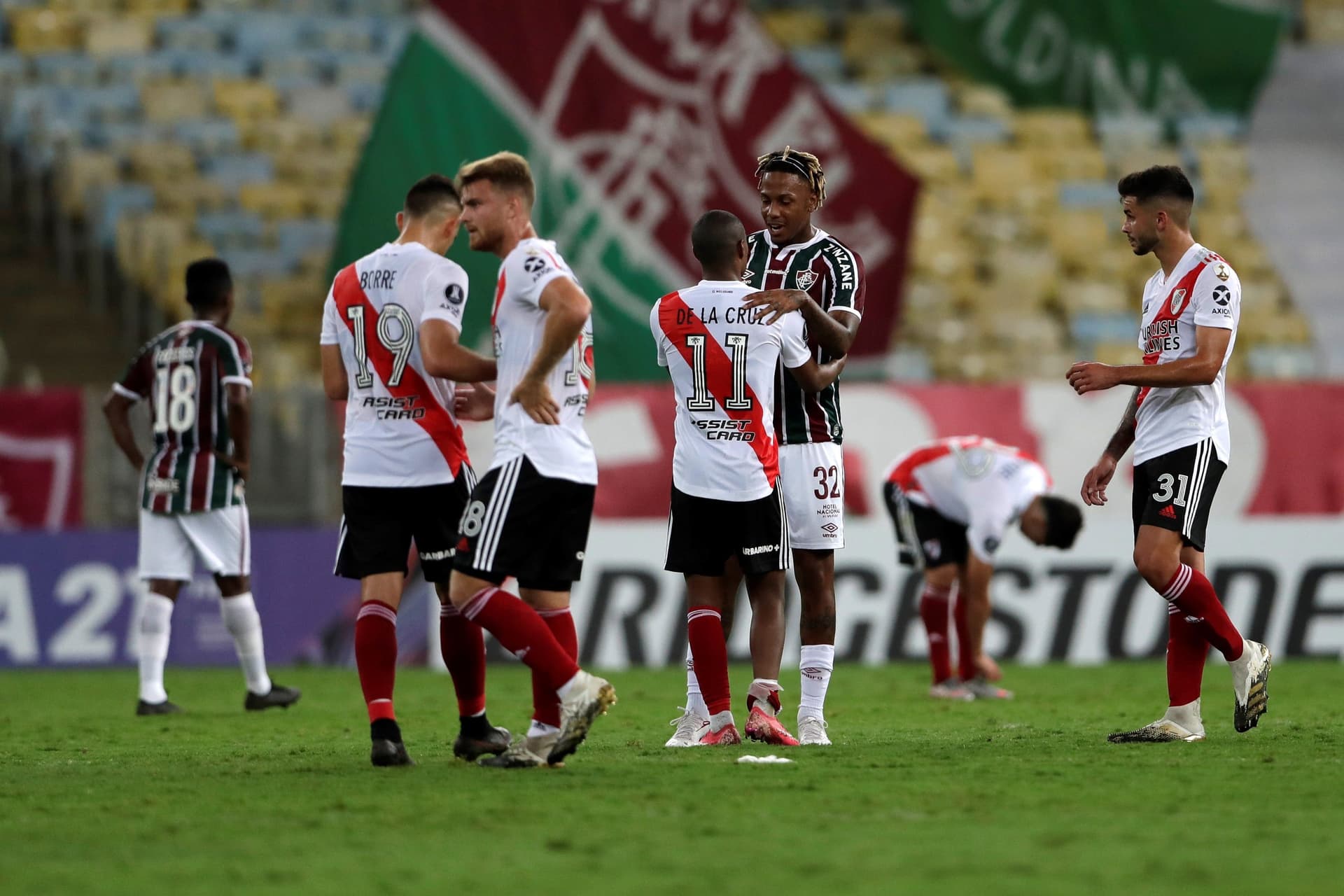 El Millonario igualó 1-1 ante Fluminense por la primera fecha del Grupo D.