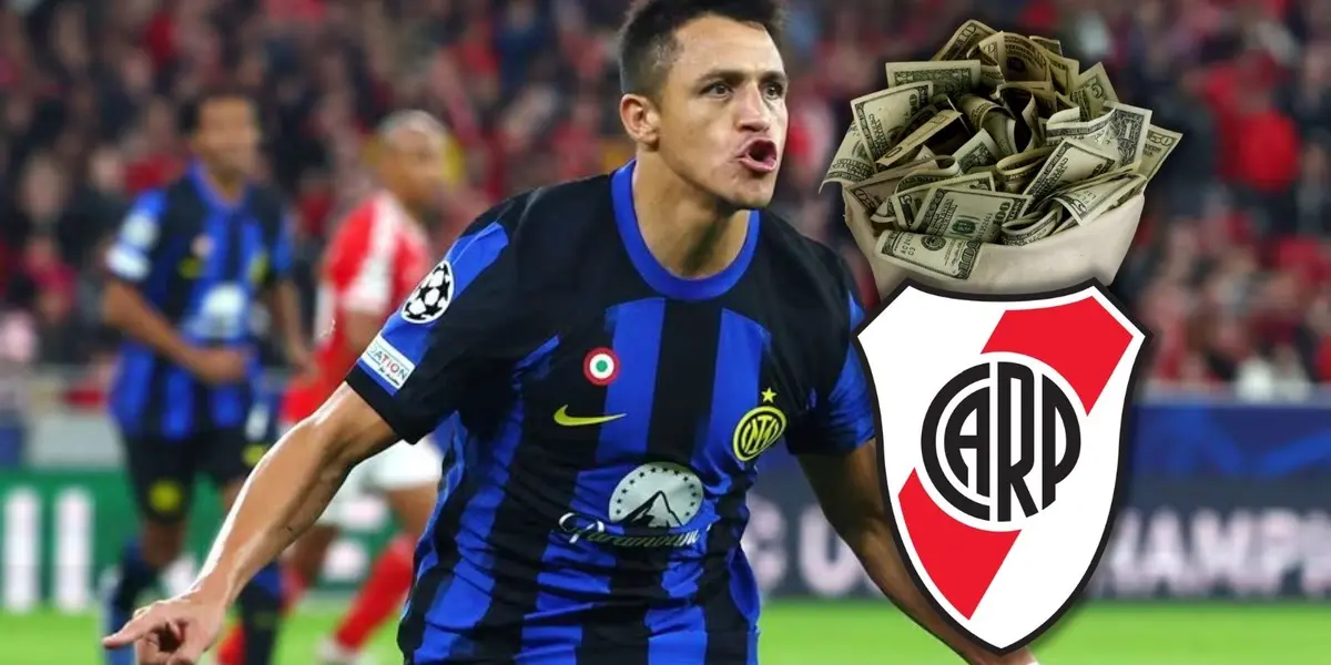 El Millonario quiere fichar al delantero chileno del Inter de Italia e impacta.