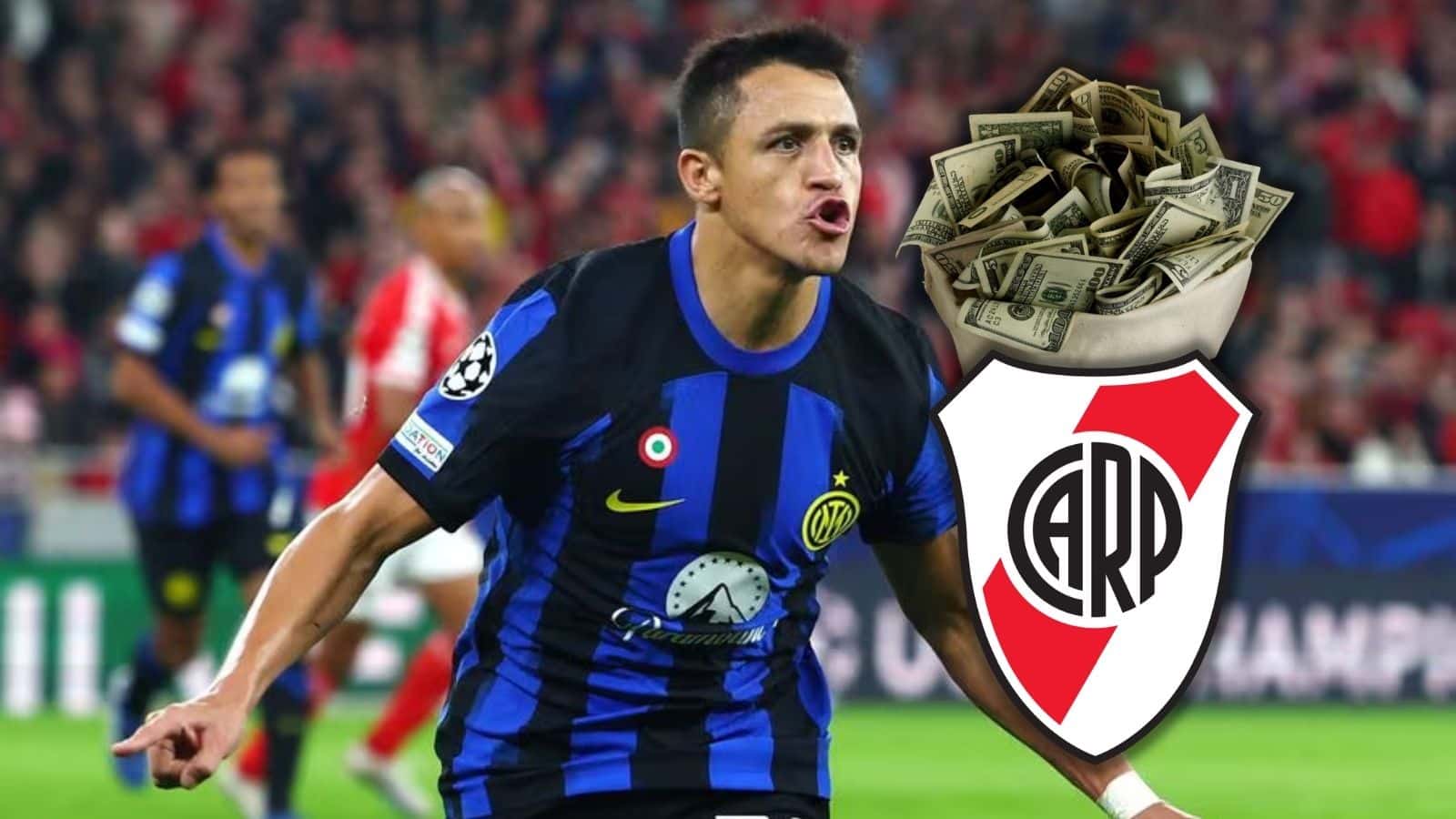 El Millonario quiere fichar al delantero chileno del Inter de Italia e impacta.